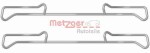 METZGER AUTOTEILE Lisakomplekt,  ketaspiduriklotsid GREENPARTS 109-1678
