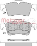 METZGER  Piduriklotsi komplekt,ketaspidur 1170080