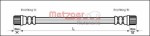 METZGER AUTOTEILE Pidurivoolik GREENPARTS 4111152