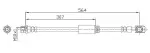 METZGER  Pidurivoolik GREENPARTS 4116203