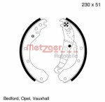 METZGER AUTOTEILE Piduriklotside komplekt MG 418
