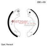 METZGER AUTOTEILE Piduriklotside komplekt MG 807
