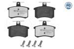 Piduriklotsi komplekt,  ketaspidur MEYLE-PD: Advanced performance and design. 025 211 4416/PD