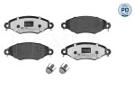 Piduriklotsi komplekt,  ketaspidur MEYLE-PD: Advanced performance and design. 025 219 8018/PD