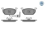 Piduriklotsi komplekt,  ketaspidur MEYLE-PD: Advanced performance and design. 025 220 3517/PD