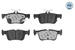 Piduriklotsi komplekt,  ketaspidur MEYLE-PD: Advanced performance and design. 025 222 3116/PD