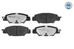 Piduriklotsi komplekt,  ketaspidur MEYLE-PD: Advanced performance and design. 025 223 3214/PD