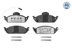Piduriklotsi komplekt,  ketaspidur MEYLE-PD: Advanced performance and design. 025 231 9317/PD