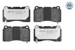 Piduriklotsi komplekt,  ketaspidur MEYLE-PD: Advanced performance and design. 025 233 2516/PD