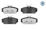 Piduriklotsi komplekt,  ketaspidur MEYLE-PD: Advanced performance and design. 025 234 6316/PD