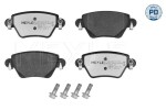 Piduriklotsi komplekt,  ketaspidur MEYLE-PD: Advanced performance and design. 025 235 5717/PD