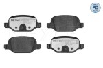 Piduriklotsi komplekt,  ketaspidur MEYLE-PD: Advanced performance and design. 025 236 0113/PD
