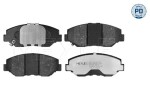 Piduriklotsi komplekt,  ketaspidur MEYLE-PD: Advanced performance and design. 025 238 6817/PD