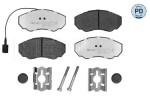 Piduriklotsi komplekt,  ketaspidur MEYLE-PD: Advanced performance and design. 025 239 1719/PD