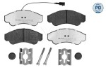 Piduriklotsi komplekt,  ketaspidur MEYLE-PD: Advanced performance and design. 025 239 1919/PD