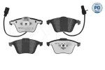 Piduriklotsi komplekt,  ketaspidur MEYLE-PD: Advanced performance and design. 025 239 5020/PD