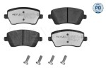 Piduriklotsi komplekt,  ketaspidur MEYLE-PD: Advanced performance and design. 025 239 7317/PD