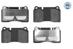 Piduriklotsi komplekt,  ketaspidur MEYLE-PD: Advanced performance and design. 025 240 9817/PD