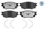 Piduriklotsi komplekt,  ketaspidur MEYLE-PD: Advanced performance and design. 025 242 4616/PD