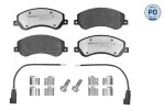 Piduriklotsi komplekt,  ketaspidur MEYLE-PD: Advanced performance and design. 025 244 8419/PD