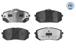 Piduriklotsi komplekt,  ketaspidur MEYLE-PD: Advanced performance and design. 025 245 0116/PD