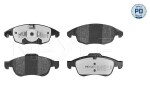 Piduriklotsi komplekt,  ketaspidur MEYLE-PD: Advanced performance and design. 025 245 3818/PD