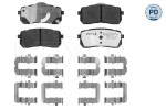 Piduriklotsi komplekt,  ketaspidur MEYLE-PD: Advanced performance and design. 025 245 5915/PD