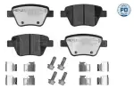 Piduriklotsi komplekt,  ketaspidur MEYLE-PD: Advanced performance and design. 025 245 6317/PD
