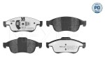Piduriklotsi komplekt,  ketaspidur MEYLE-PD: Advanced performance and design. 025 249 1418/PD