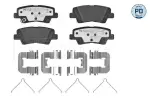 Piduriklotsi komplekt,  ketaspidur MEYLE-PD: Advanced performance and design. 025 253 3715/PD