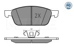 Piduriklotsi komplekt,  ketaspidur MEYLE-PD: Advanced performance and design. 025 255 5518/PD