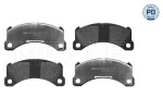 Piduriklotsi komplekt,  ketaspidur MEYLE-PD: Advanced performance and design. 025 257 0116/PD