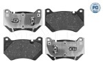 Piduriklotsi komplekt,  ketaspidur MEYLE-PD: Advanced performance and design. 025 261 9616/PD