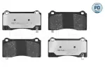 Piduriklotsi komplekt, ketaspidur MEYLE-PD: Advanced performance and design. 025 262 7516/PD