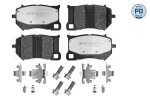 Piduriklotsi komplekt,  ketaspidur MEYLE-PD: Advanced performance and design. 025 263 0618/PD
