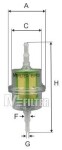 MFILTER Kütusefilter BF 02
