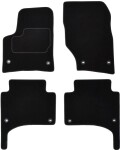 Põrandamatid (komplekt, veluur, 4tk., värv must) PORSCHE CAYENNE 09.02-09.10 suv/Off-road