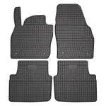 Kummimatid (Esiosa/Tagumine, kumm, kmpl., 4 tk, värv must) sobib: SKODA KAMIQ 07.19-
