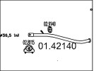 MTS Heitgaasitoru (summutitoru) 01.42140