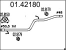 MTS Heitgaasitoru (summutitoru) 01.42180