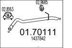 MTS Heitgaasitoru (summutitoru) 01.70111