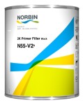 NORBIN N55-V29-2,5L / acrylic base coat with high filling, black, 2.5l, application type: gun, proportions: 4:1, application: undercarriage, car body, hardener (reference no.): n75-020