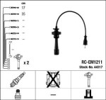 NGK süütejuhtmed / Süütesüsteemikomplekt 44317