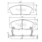 NIPPARTS Piduriklotsi komplekt,  ketaspidur J3604037