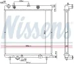 NISSENS Radiaator,  mootorijahutus 606400