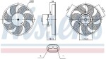 NISSENS Ventilaator,  mootorijahutus 150W 12V 850220