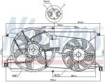 NISSENS Ventilaator, mootorijahutus 85826