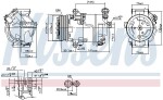 NISSENS Kompressor,  kliimaseade ** FIRST FIT ** 12V 890006