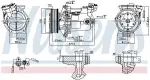 NISSENS Kompressor,  kliimaseade ** FIRST FIT ** 12V 890042