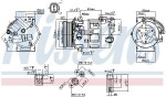 NISSENS Kompressor,  kliimaseade ** FIRST FIT ** 12V 890210